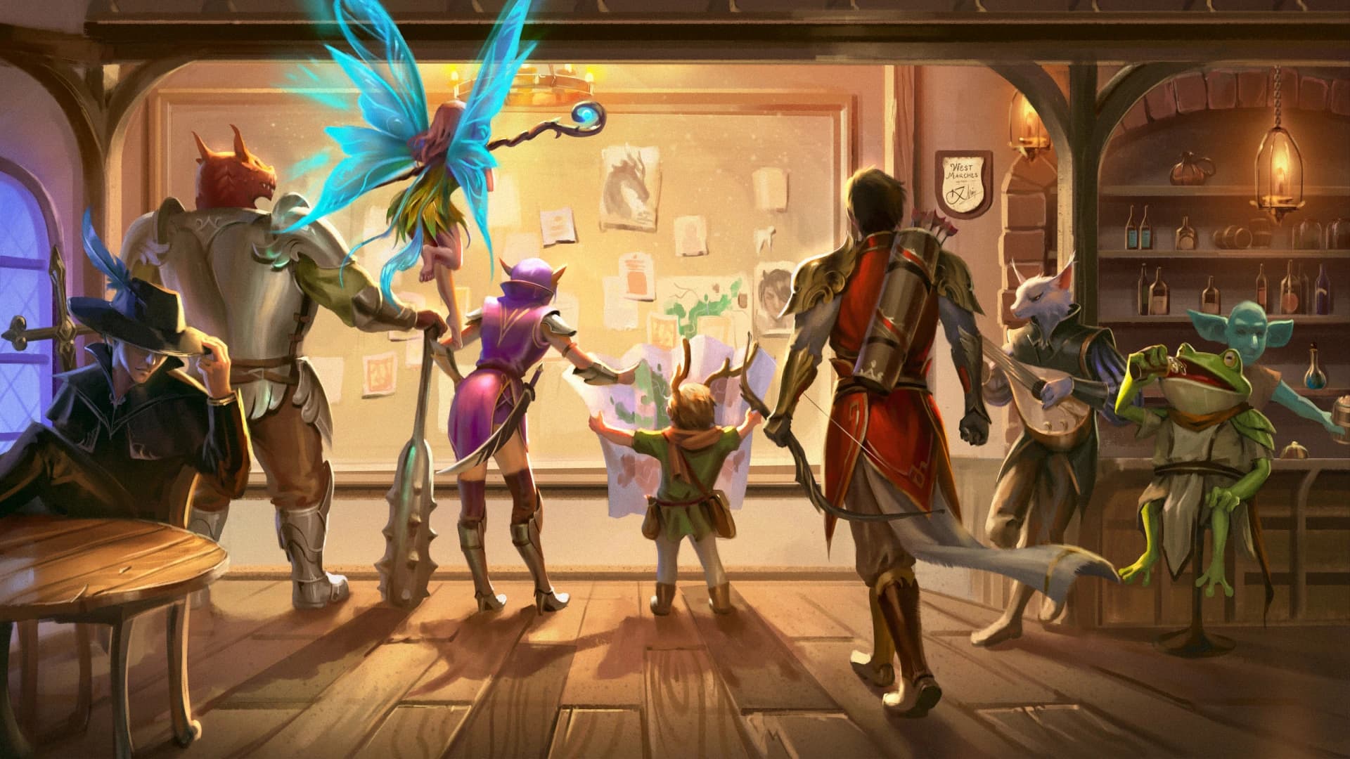 Adventure guild quest board