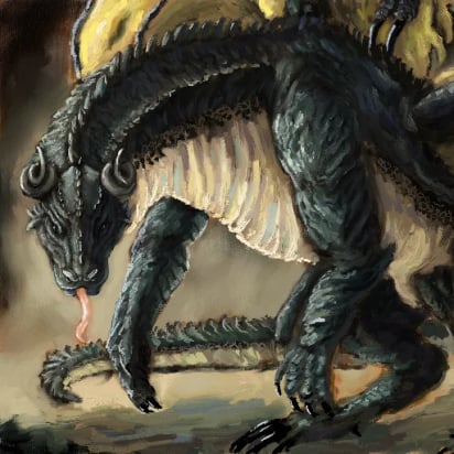 Uasal Keiros Beithir (Uasal for short) “The Nobel Dark Wyrm”