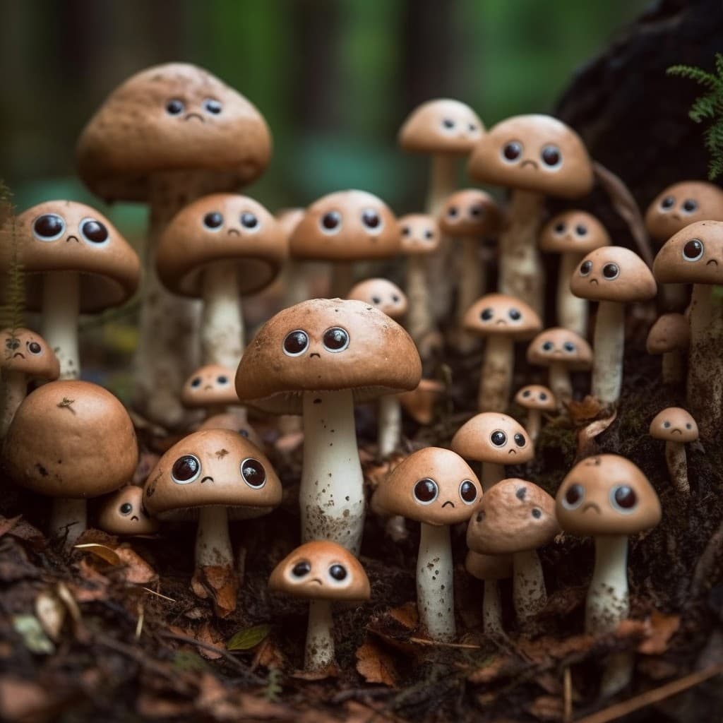Puppy-Eyed Mushrooms